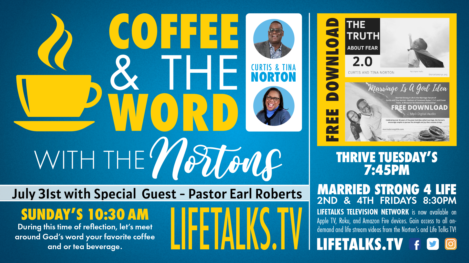 Coffee and The Word with Special Guest, Pastor Earl Roberts